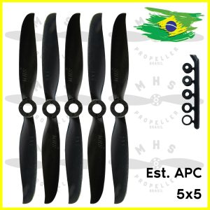 HELICE APC MHS 5x5 PRA AEROMODELOS ELETRICO