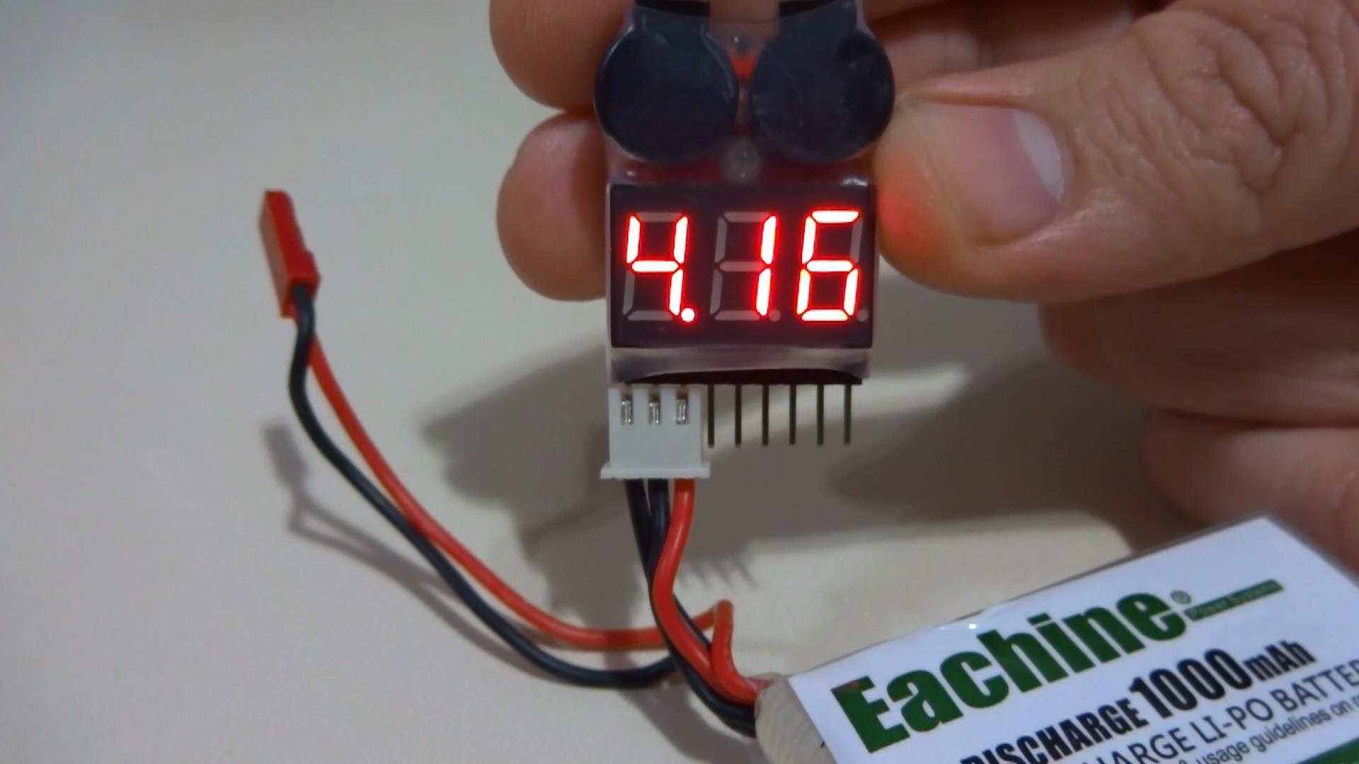 Medidor Bateria Lipo Life Li-ion Buzzer Bip Testador Voltage - Imagem 2